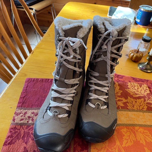 Oboz Bridger 9” Waterproof Breathable Snow Winter Boots Woman’s 10.5 Mint - Picture 2 of 5